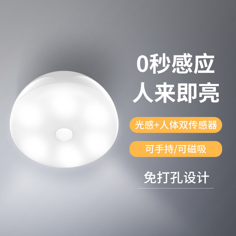 智能感應(yīng)小夜燈電池款-白